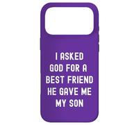 J'Ai demandé à Dieu Que Mon Meilleur ami m'a donné la Foi chrétienne à Mon Fils Coque pour iPhone 17 Pro Max