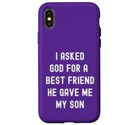 J'Ai demandé à Dieu Que Mon Meilleur ami m'a donné la Foi chrétienne à Mon Fils Coque pour iPhone X/XS