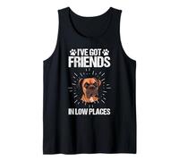 J'ai des amis dans les endroits bas boxer chien Débardeur