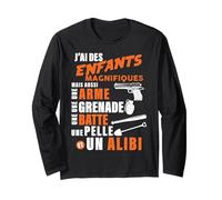 J'Ai des Enfants Magnifiques Humour Papa Et Alibi Manche Longue