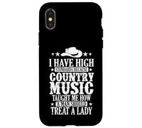 J'Ai des Normes élevées Parce Que la Musique Country Coque pour iPhone X/XS