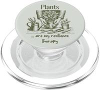 J'Ai des Plans avec Les Plantes sont ma thérapie de résilience PopSockets PopGrip pour MagSafe