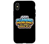 J'Ai des problèmes de plomberie, Je Vais m'y attaquer Funny Plumber Coque pour iPhone X/XS
