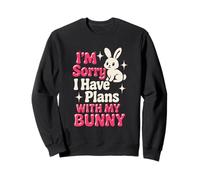 J'Ai des projets avec Un Lapin, des Lapins drôles, Une Amoureuse de Lapins, Une Femme, Une Maman Sweatshirt