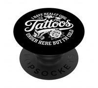 J'Ai des Tatouages Vraiment sympas Ici mais Je suis Vraiment drôle PopSockets PopGrip Adhésif