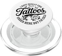 J'Ai des Tatouages Vraiment sympas Ici mais Je suis Vraiment drôle PopSockets PopGrip pour MagSafe