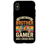 J'Ai Deux titres : Brother & Gamer Coque pour iPhone X/XS