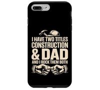 J'Ai Deux titres : Construction Dad et I Rock Them Both Coque pour iPhone 7 Plus/8 Plus