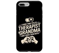 J'Ai Deux titres de thérapeute et de Grand-mère et Je Les Porte Tous Les Deux Coque pour iPhone 7 Plus/8 Plus