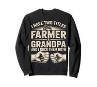 J'Ai Deux titres : Farmer and Grandpa et I Rock Them Both Sweatshirt