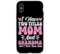 J'Ai Deux titres : Maman et Grand-mère, Je Les Aime Tous Les Deux, Grand-mère Coque pour iPhone X/XS