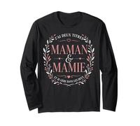J'Ai Deux Titres Maman et Mamie Fête des Mères Manche Longue