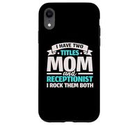 J'Ai Deux titres : Maman et réceptionniste et Je Les Aime Tous Les Deux Coque pour iPhone XR