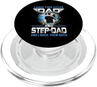 J'Ai Deux titres Papa et Beau-père Funny Day PopSockets PopGrip pour MagSafe