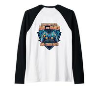 J'Ai Deux titres : Papa et Gamer, J'adore Les Deux Jeux Manche Raglan