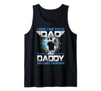 J'Ai Deux titres Papa et Papa Funny Fathers Day Débardeur