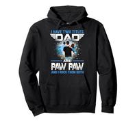 J'Ai Deux titres Papa et Paw Paw Funny Fathers Day Sweat à Capuche