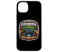 J'Ai Deux titres Papy and Gamer I Crush Both Gaming Joke Coque pour iPhone 14 Plus