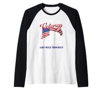 J'Ai Deux titres : Veteran and Pappy et I Rock Them Both US Manche Raglan