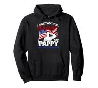 J'Ai Deux titres : Veteran and Pappy et I Rock Them Both US Sweat à Capuche