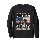 J'Ai Deux titres, Veteran et Grumpy Vintage Style Grandpa Manche Longue