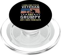 J'Ai Deux titres, Veteran et Grumpy Vintage Style Grandpa PopSockets PopGrip pour MagSafe