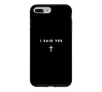 J'Ai Dit Oui au Mariage avec Jésus Christian Cross Simple Coque pour iPhone 7 Plus/8 Plus