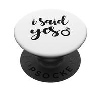 J'Ai Dit Oui, Correspondant à Mes fiançailles, Je Viens de me marier avec Bachelorette PopSockets PopGrip Adhésif