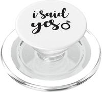 J'Ai Dit Oui, Correspondant à Mes fiançailles, Je Viens de me marier avec Bachelorette PopSockets PopGrip pour MagSafe