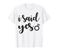 J'Ai Dit Oui, Correspondant à Mes fiançailles, Je Viens de me marier avec Bachelorette T-Shirt