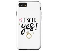 J'ai dit oui, de jolies fiançailles assorties à de jeunes mariés Coque pour iPhone SE (2020) / 7 / 8