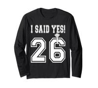 J'Ai Dit Oui ! La Future mariée de 2026 Sera Une Bachelorette de fiançailles Manche Longue