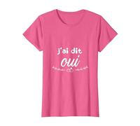 J'Ai Dit Oui Mariage EVJF T-Shirt, Femme, Rose Chiné, 3XL