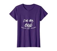 J'Ai Dit Oui Mariage EVJF T-Shirt, Femme, Violet, XXL