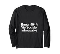 J'Ai dû Sortir. C'était Horrible. Humour Geek Introverti Manche Longue