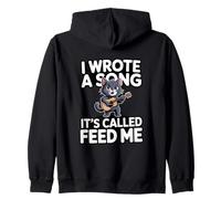 J'Ai écrit Une Chanson Qui s'appelle Feed Me Funny Cat Sweat à Capuche