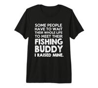 J'Ai élevé Mon pote de pêche, Papa pêcheur drôle T-Shirt Haut de Gamme