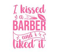 j'ai embrassé un coiffeur et j'aime ça Stickers gravés 38x51cm Stickers pour vitres Rose