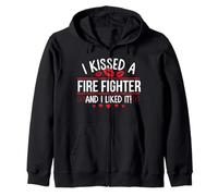 J'Ai embrassé Un Pompier et J'Ai Bien aimé Funny St Valentin Sweat à Capuche