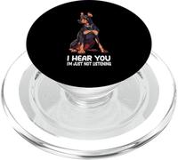 J'Ai Entendu dire Que Je n'écoute Tout Simplement Pas Doberman. PopSockets PopGrip pour MagSafe
