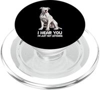 J'Ai Entendu dire Que Je n'écoute Tout Simplement Pas Dogo Argentino PopSockets PopGrip pour MagSafe
