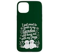 J'Ai Envie de Travailler dans Mon Jardin avec Mon Amoureux des Chiens Coque pour iPhone 15 Plus