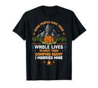 J'Ai épousé Mon pote de Camping Camper Adventure Outdoor T-Shirt