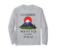 J'ai escaladé le mont Fuji au Japon, 3776 m de randonnée d'aventure vintage Manche Longue