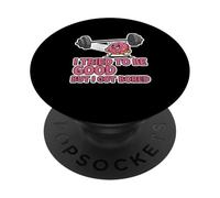J'Ai essayé mais Je m'ennuie drôle d'entraînement en Forme de Donut PopSockets PopGrip Adhésif