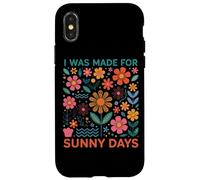 J'ai été faite pour les amoureux des fleurs de Sunny Days Coque pour iPhone X/XS