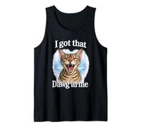 J'Ai EU ce Dawg en Moi Chemise de Chat drôle Chat écossais Débardeur