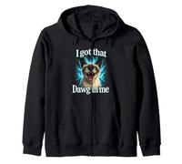 J'Ai EU ce Dawg en Moi Chemise de Chat drôle Chat Siamois en Sweat à Capuche