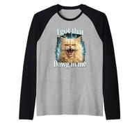 J'Ai EU ce Dawg en Moi Chemise de Chat drôle en colère Tabby Manche Raglan