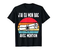 J'Ai EU Mon BAC avec Mention Réussite Baccalauréat Vintage T-Shirt